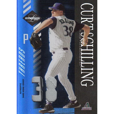 2003 Leaf Limited Threads Number #115 C.Schill D'backs Throw/38
