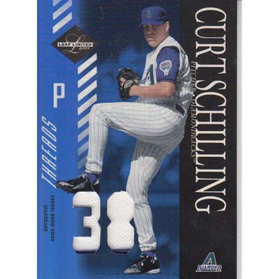 2003 Leaf Limited Threads Number #72 C.Schill D'backs Leg/38