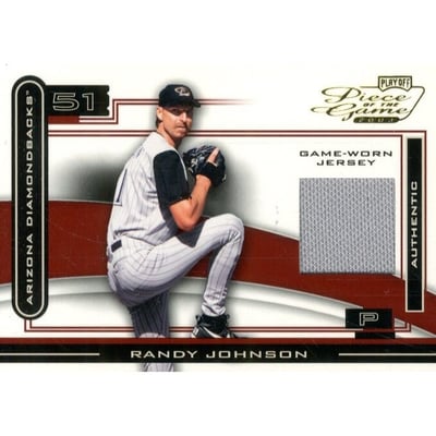 2003 Playoff Piece of the Game #POG76 Randy Johnson Gray Jsy