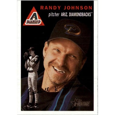 2003 Topps Heritage #80B Randy Johnson Black SP