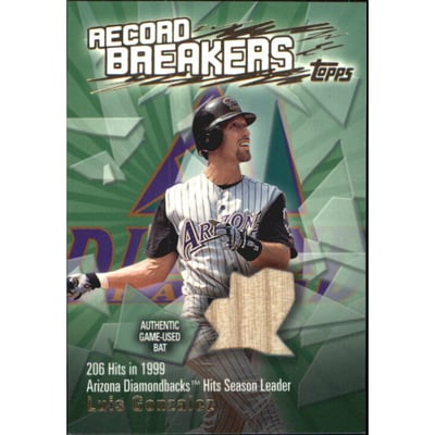 2003 Topps Record Breakers Relics #LGO Luis Gonzalez Uni B1