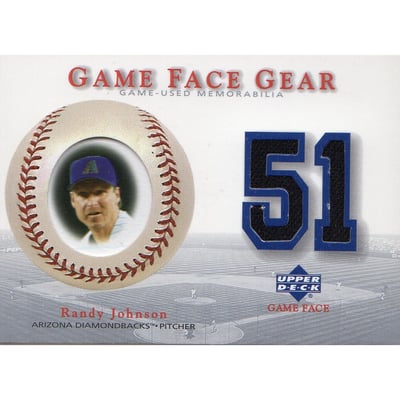 2003 Upper Deck Game Face Gear #RJ Randy Johnson