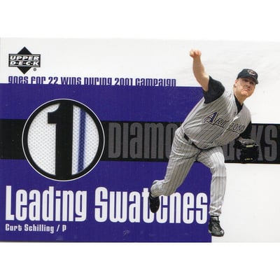 2003 Upper Deck Leading Swatches #CS Curt Schilling WIN