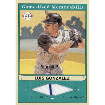 2003 Upper Deck Play Ball Game Used Memorabilia Tier 1 #LG1 Luis Gonzalez Jsy