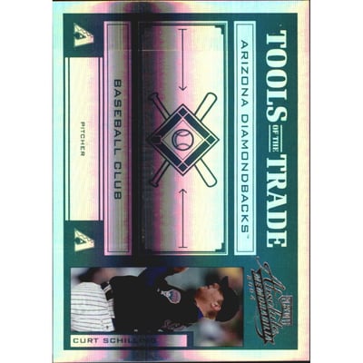 2004 Absolute Memorabilia Tools of the Trade Green Spectrum #TT34 Curt Schilling D'backs