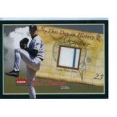 2004 Fleer Tradition This Day in History Game Used #JB Josh Beckett Jsy