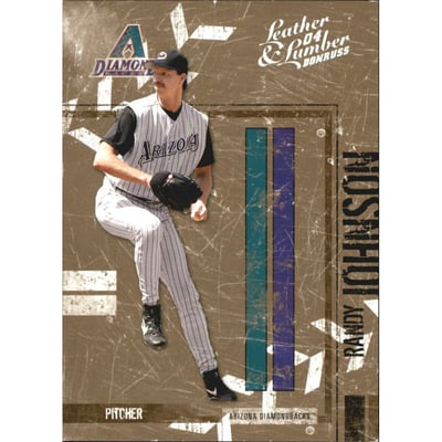 2004 Leather and Lumber Silver #8 Randy Johnson