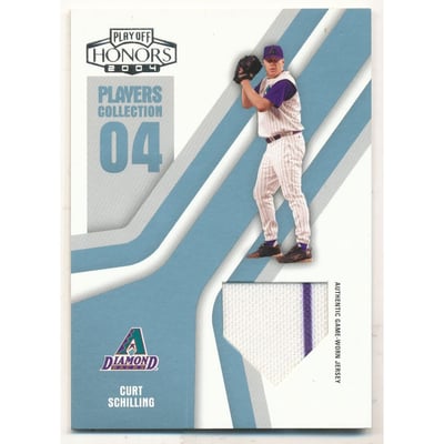 2004 Playoff Honors Players Collection Jersey Platinum #20 Curt Schilling