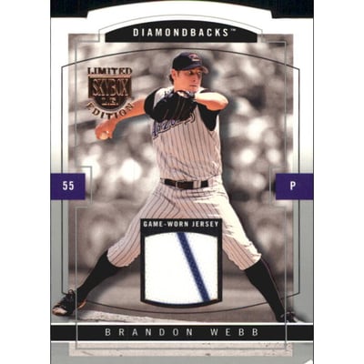 2004 SkyBox LE Jersey Proof Silver #4 Brandon Webb