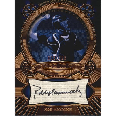 2004 Upper Deck Etchings Etched in Time Autograph Black #RH Rob Hammock/325
