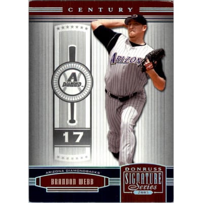 2005 Donruss Signature Century Proofs Silver #9 Brandon Webb
