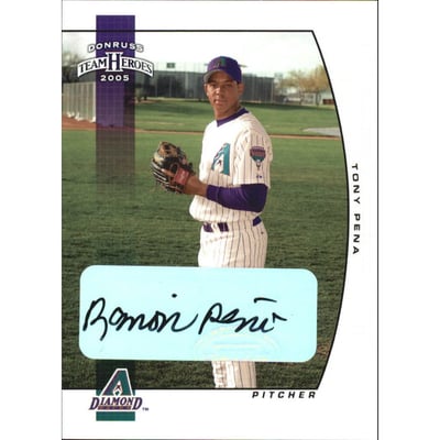 2005 Donruss Team Heroes Autographs #337 Tony Pena