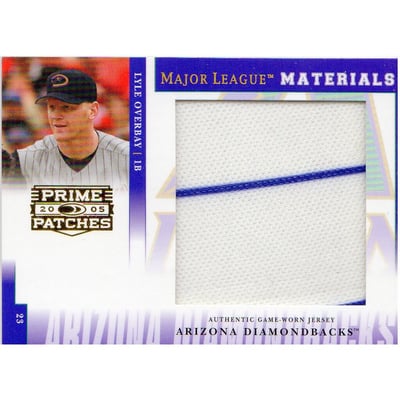 2005 Prime Patches Major League Materials Jumbo Swatch #31 Lyle Overbay/40