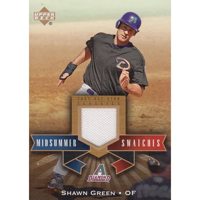 2005 UD All-Star Classics Midsummer Swatches #SG Shawn Green Jsy