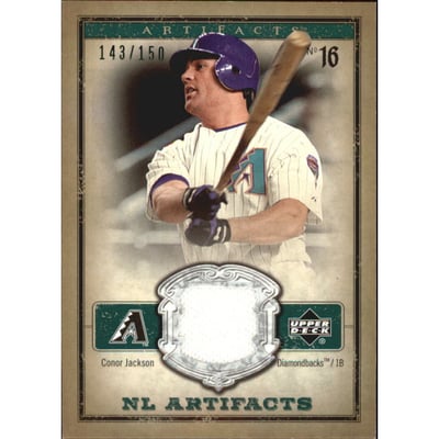 2006 Artifacts AL/NL Artifacts Green #CON Conor Jackson Jsy/150