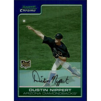 2006 Bowman Chrome Draft Blue Refractors #30 Dustin Nippert