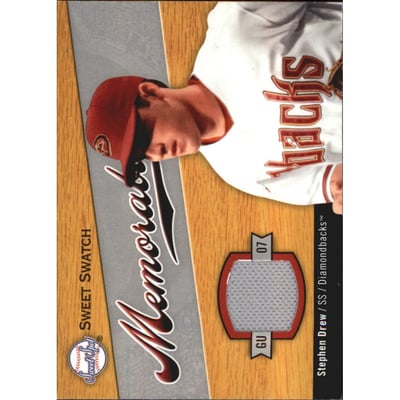 2007 Sweet Spot Sweet Swatch Memorabilia #SWSD Stephen Drew