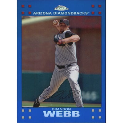 2007 Topps Chrome Blue Refractors #231 Brandon Webb