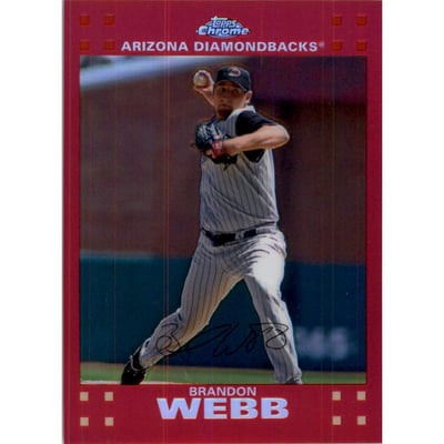 2007 Topps Chrome Red Refractors #231 Brandon Webb