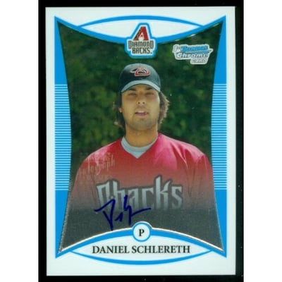 2008 Bowman Chrome Draft Prospects #BDPP119 Daniel Schlereth AU