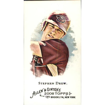 2008 Topps Allen and Ginter Mini A and G Back #325 Stephen Drew
