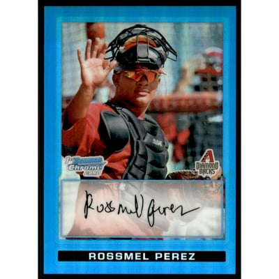 2009 Bowman Chrome Prospects Blue Refractors #BCP176 Rossmel Perez