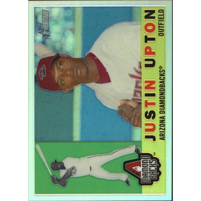 2009 Topps Heritage Chrome Refractors #C38 Justin Upton