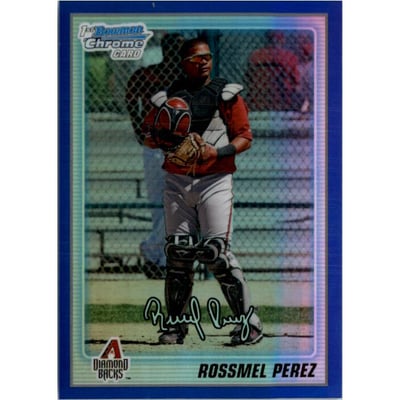 2010 Bowman Chrome Prospects Blue Refractors #BCP163 Rossmel Perez