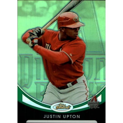2010 Finest Refractors Green #40 Justin Upton