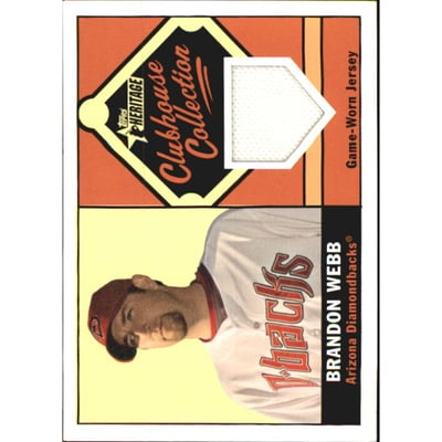 2010 Topps Heritage Clubhouse Collection Relics #BWE Brandon Webb
