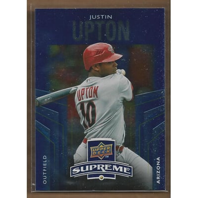 2010 Upper Deck Supreme Blue #S51 Justin Upton