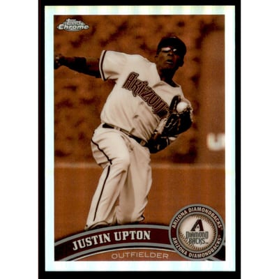 2011 Topps Chrome Sepia Refractors #38 Justin Upton