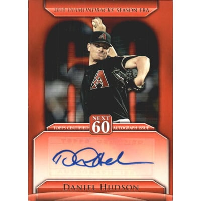 2011 Topps Update Next 60 Autographs #DH Daniel Hudson