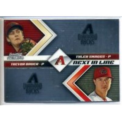 2012 Bowman Sterling Next In Line #NIL1 Tyler Skaggs/Trevor Bauer