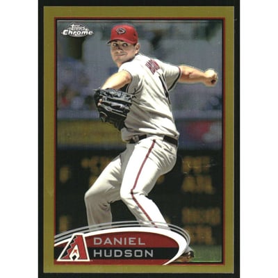 2012 Topps Chrome Gold Refractors #67 Daniel Hudson