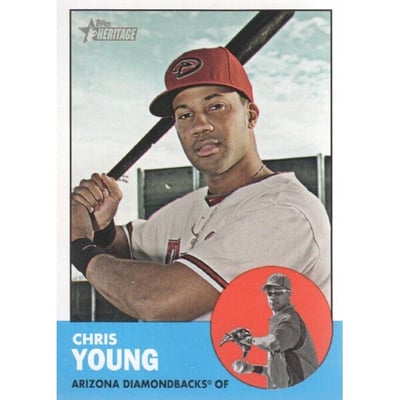 2012 Topps Heritage #462 Chris Young SP