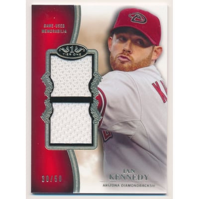 2012 Topps Tier One Dual Relics #IK Ian Kennedy