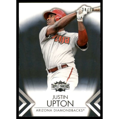 2012 Topps Triple Threads Onyx #27 Justin Upton