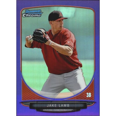 2013 Bowman Chrome Prospects Purple Refractors #BCP161 Jake Lamb