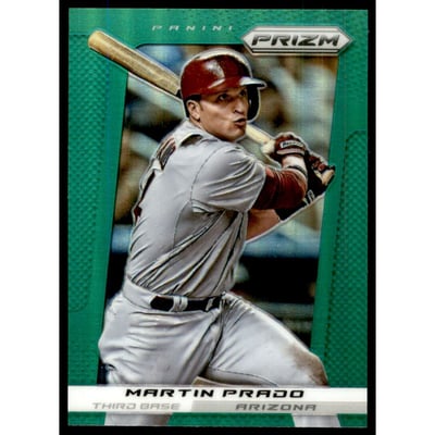 2013 Panini Prizm Prizms Green #13 Martin Prado