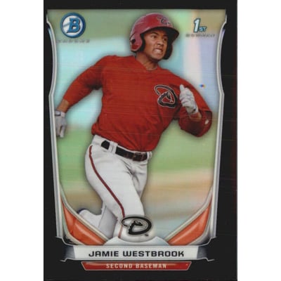 2014 Bowman Chrome Prospects Black Refractors #BCP46 Jamie Westbrook