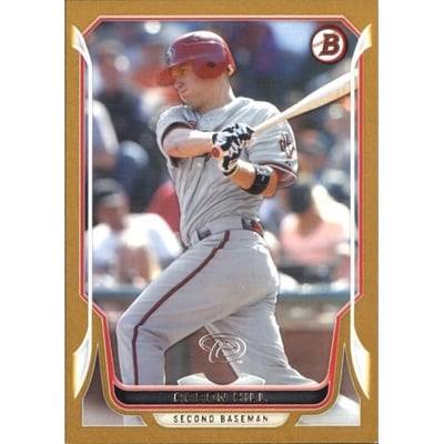 2014 Bowman Gold #109 Aaron Hill