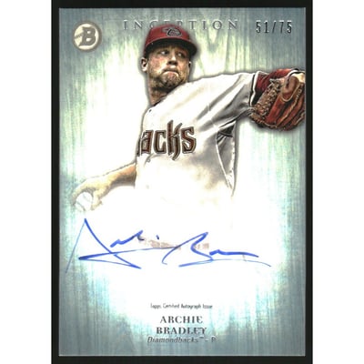 2014 Bowman Inception Prospect Autographs Blue #PAAB Archie Bradley