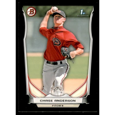 2014 Bowman Prospects Black #BP62 Chase Anderson