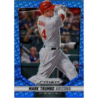 2014 Panini Prizm Prizms Blue 42 #52 Mark Trumbo