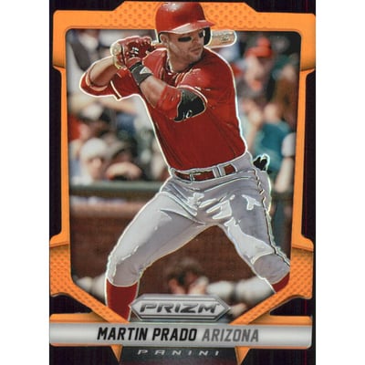 2014 Panini Prizm Prizms Orange Die Cut #50 Martin Prado