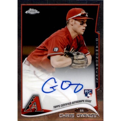 2014 Topps Chrome Rookie Autographs #161 Chris Owings