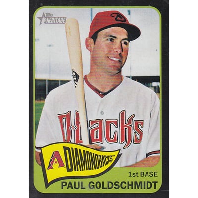 2014 Topps Heritage Black Border #THC463 Paul Goldschmidt