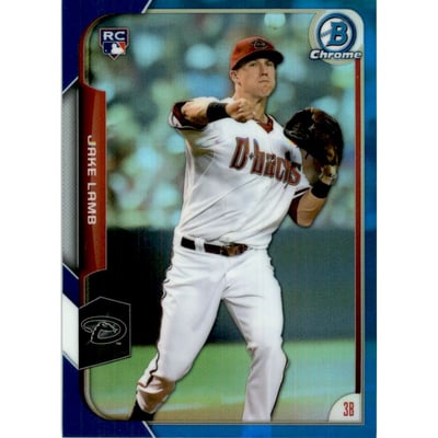 2015 Bowman Chrome Blue Refractors #168 Jake Lamb
