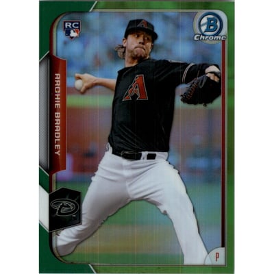 2015 Bowman Chrome Green Refractors #190 Archie Bradley